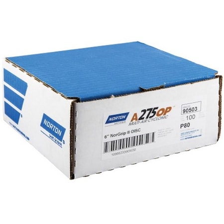 Norton Abrasives 6 x 11/16 In. Paper Disc, 100PK 66623390503